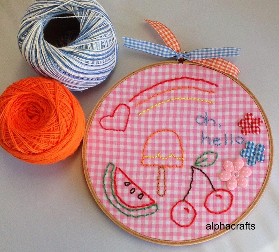 Hoop Embroidery sewing project
