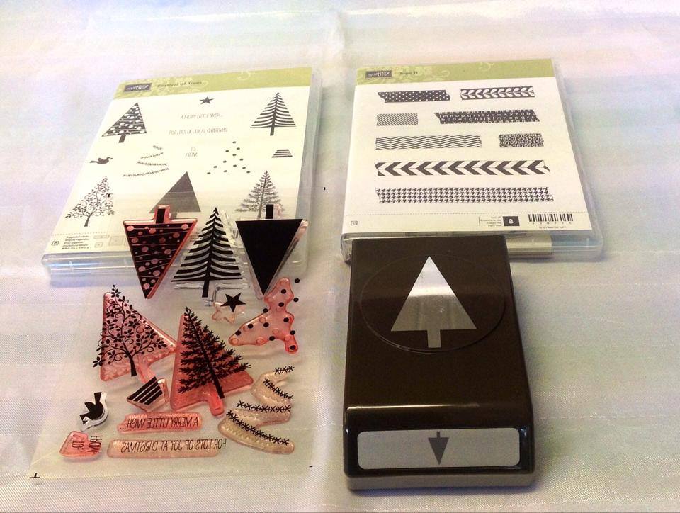 Tape it Stamp Set and Festival of Trees Bundle.