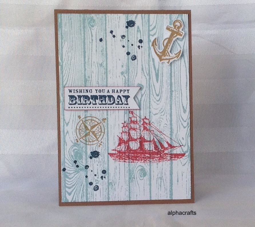 The Open Sea card inspiration for a male birthday card.