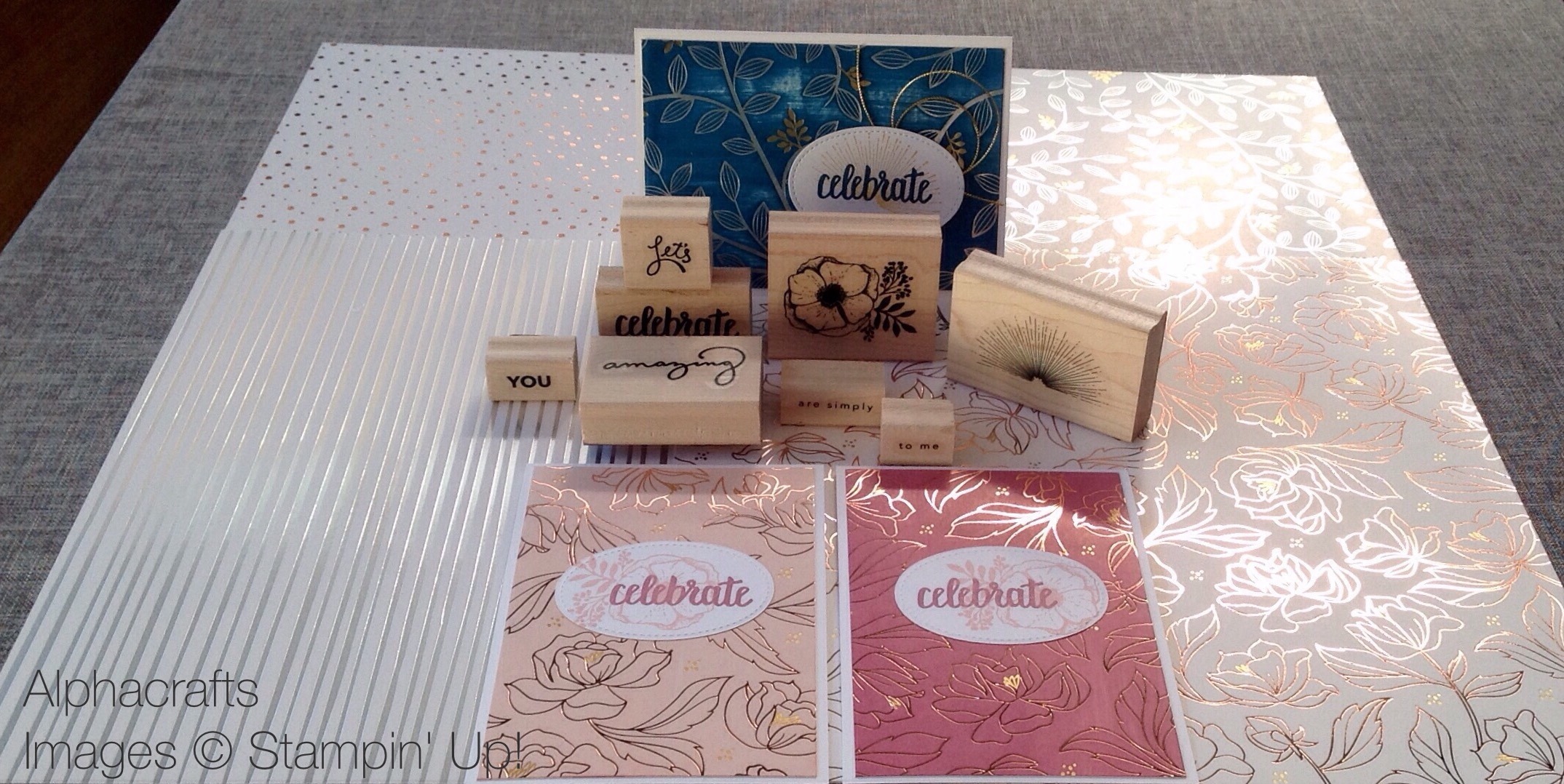 Amazing You stamp set and Springtime Foil DSP