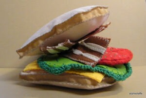 Felt BLT sandwich