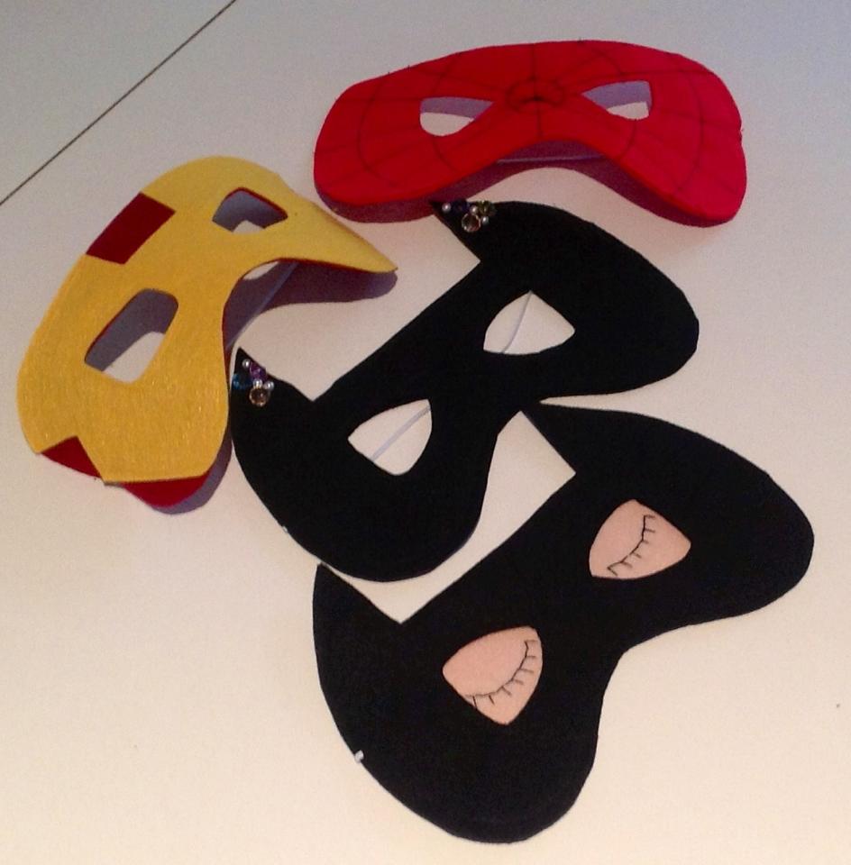 Super Hero Masks sewing project