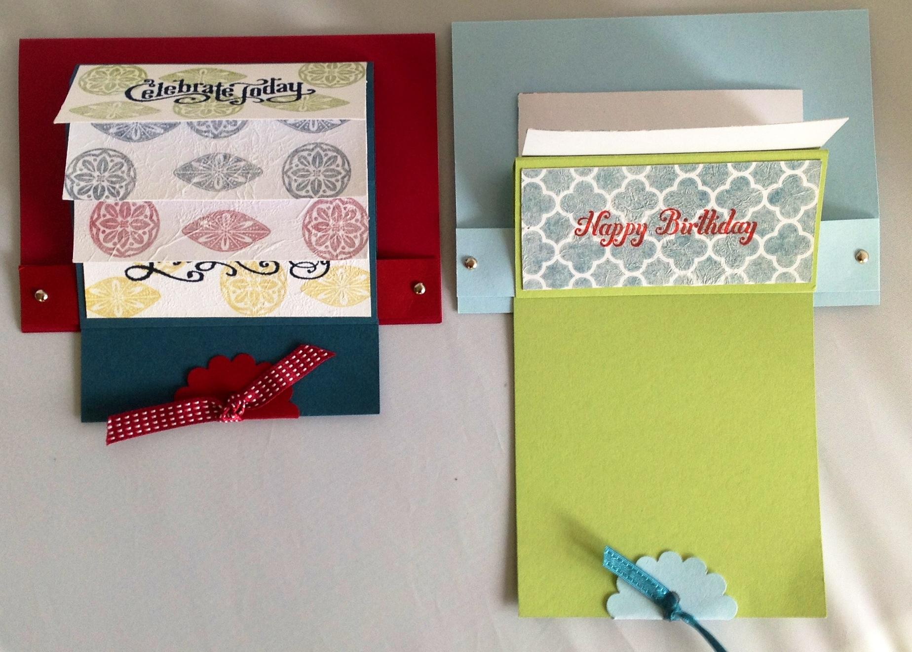 Waterfall Card Workshop Waterfall Cards