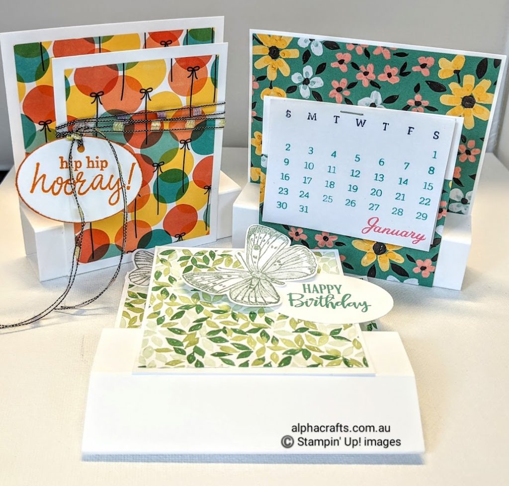 Fun-Fold Panel Card using Days to Remember, Peaceful Moments and Best Year stamp sets.