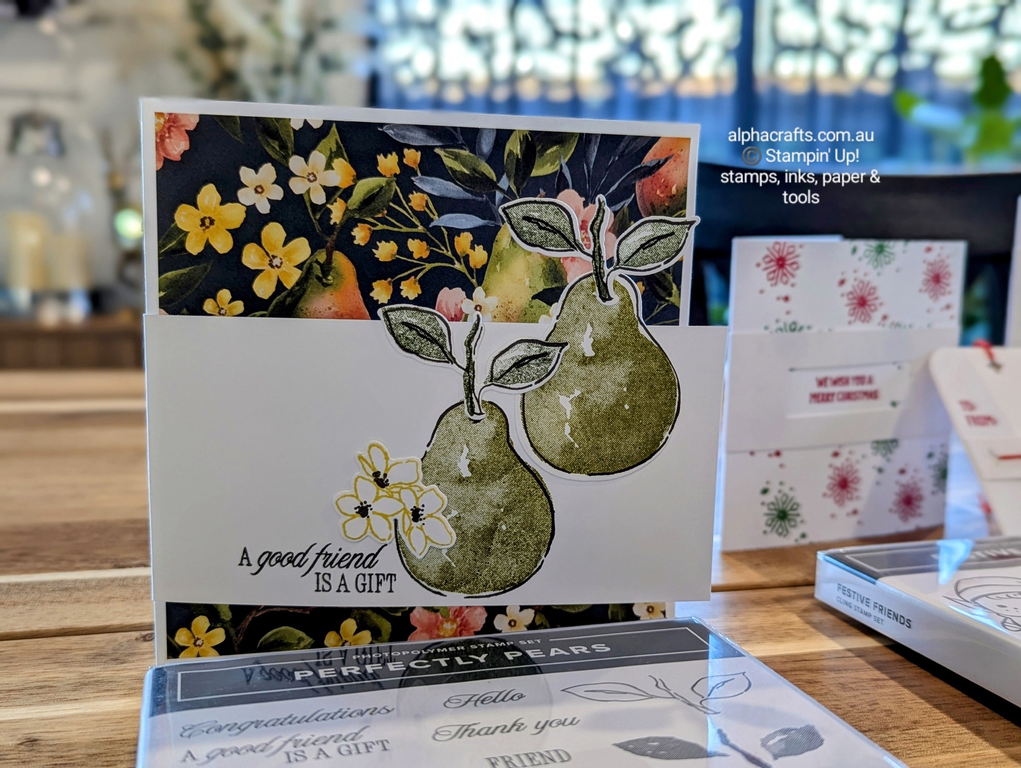 The Joy of a Card Buffet Perfectly Pears stamp set from Stampin' Up!